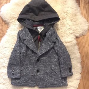 OshKosh Hooded Faux Sweatshirt Blazer